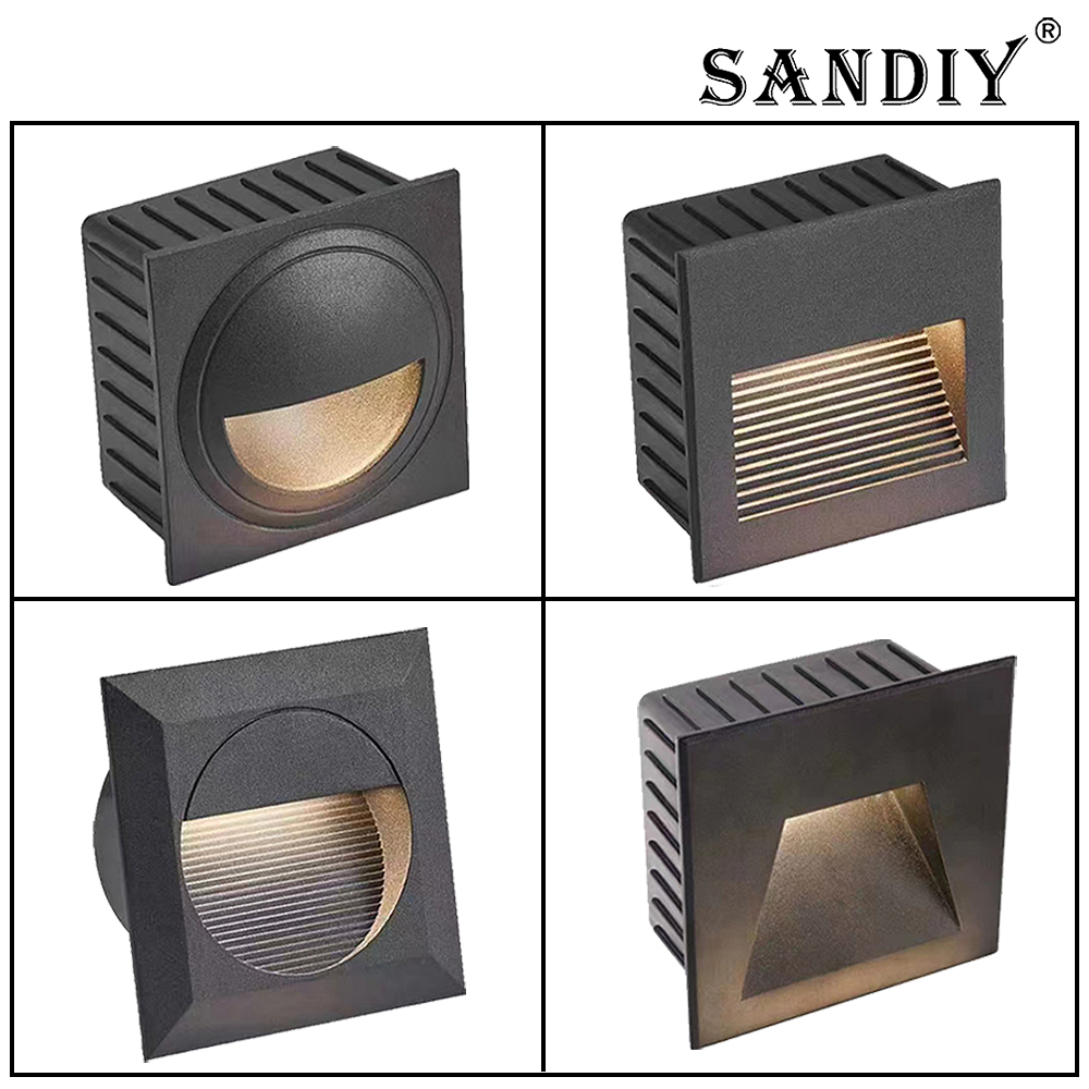 Outdoor Lighting Amazon - SANDIY Wpuszczane Zewnętrzne Lampy Ścienne Niskonapięciowe