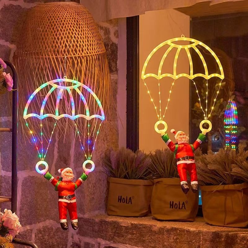 Outdoor Lighting Pendant - Świąteczne lampki LED w kształcie spadochronu