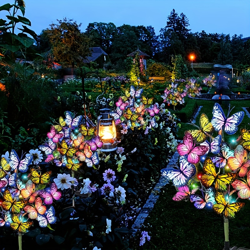 Outdoor Lighting Construction - Solarny LED Motyl Lampki Ogrodowe Wodoodporne