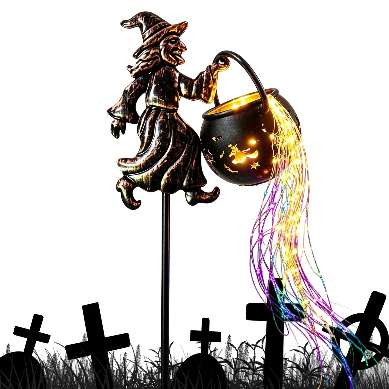 Outdoor Lighting Art - Latająca czarownica, dekoracyjna lampa ogrodowa w