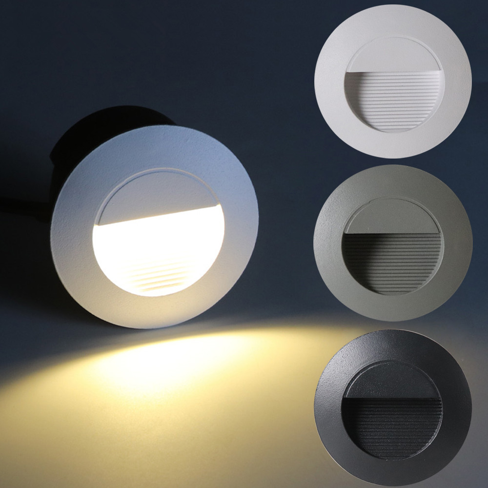 Outdoor Lighting Amazon - Zewnętrzne oświetlenie schodów 3W LED Wbudowane