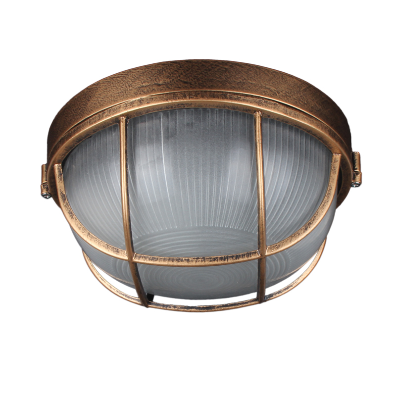Outdoor Lighting Amazon - Vintage zewnętrzna lampa sufitowa, brązowa metalowa