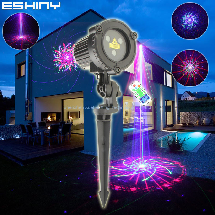 Outdoor Lighting Amazon - Laser ESHINY RGB światło krajobrazu ruchome