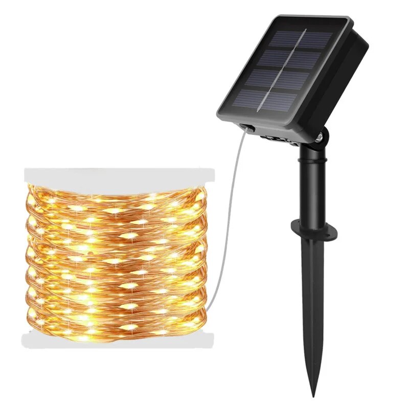 Solar Fairy String - 100-LED wróżka słoneczna wodoodporny drut miedziany