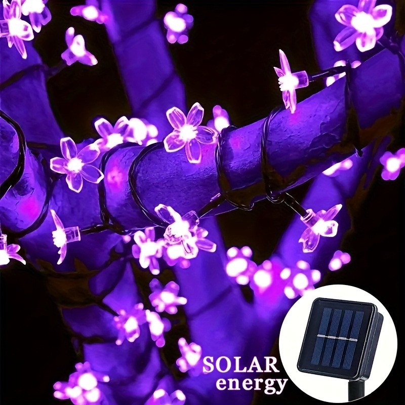 Solar Fairy String - Solarne lampki w kształcie kwiatów wiśni