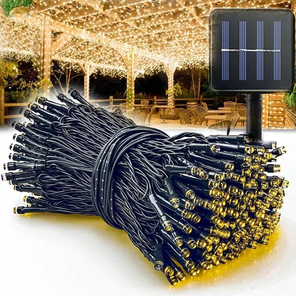 Solar Fairy String - Zasilane energią słoneczną zewnętrzne łańcuchy świetlne