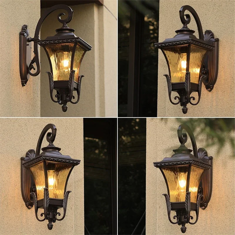 Outdoor Lighting Amazon - Lampa ścienna zewnętrzna w stylu europejskim