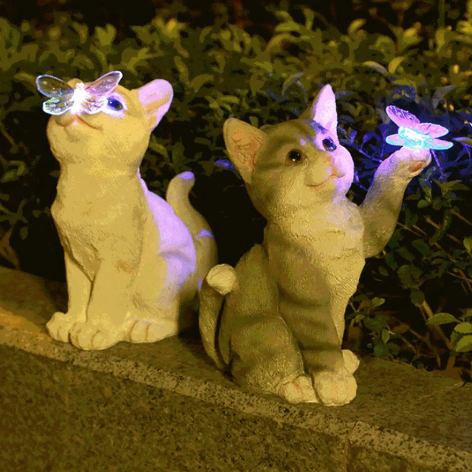 Outdoor Lighting Pendant - Zewnętrzna Figurka Kota Rzeźba Wisiorek Ogrodowe