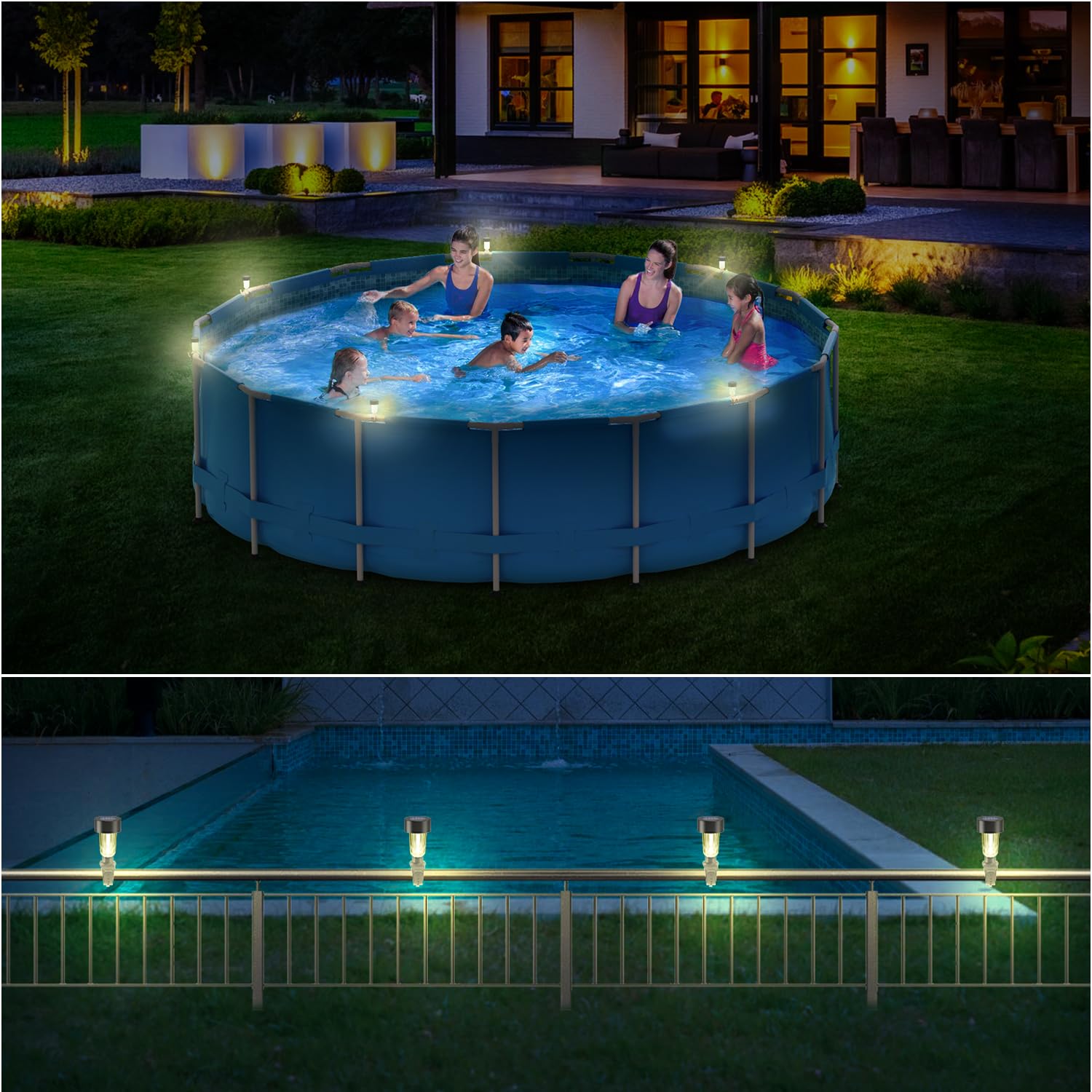 6 opakowań Solarna rama świetl – Outdoor Lighting On Fence recenzja i cena