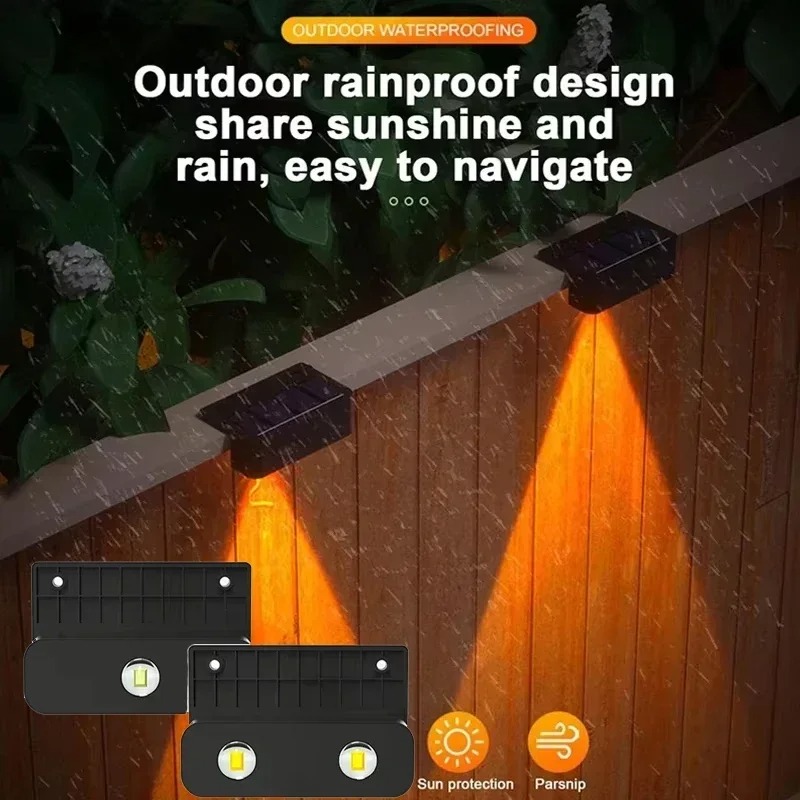 1/2/4 SZT. Solarna Lampa Ścien – Outdoor Lighting On Fence recenzja i cena