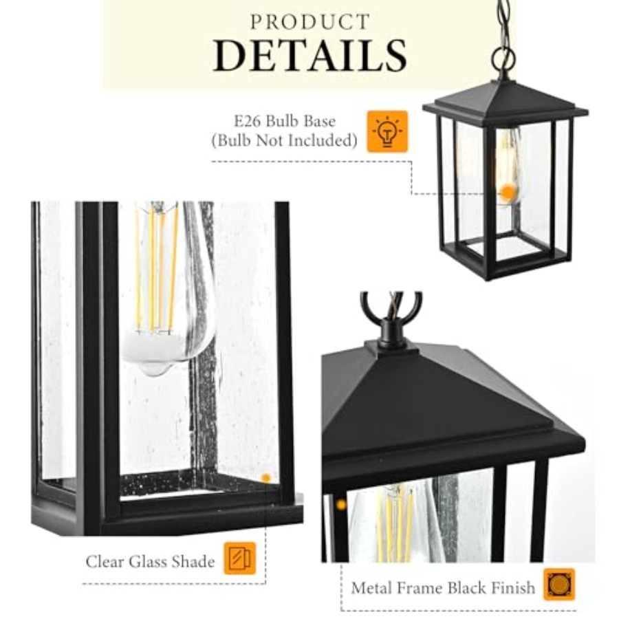 Zewnętrzne lampy wiszące na pa – Outdoor Lighting Pendant recenzja i cena