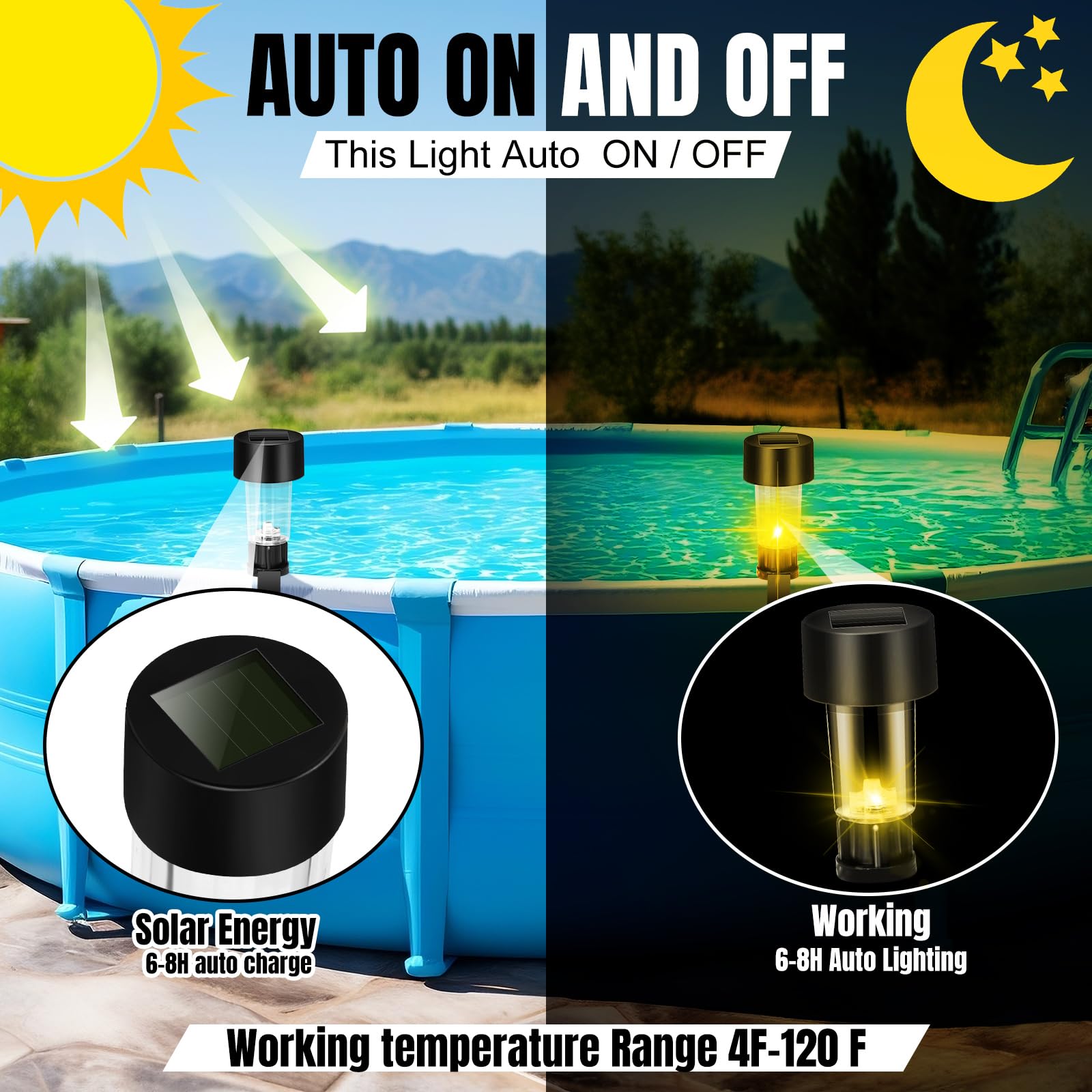 6 sztuk solarnych lamp basenow – Outdoor Lighting On Fence recenzja i cena