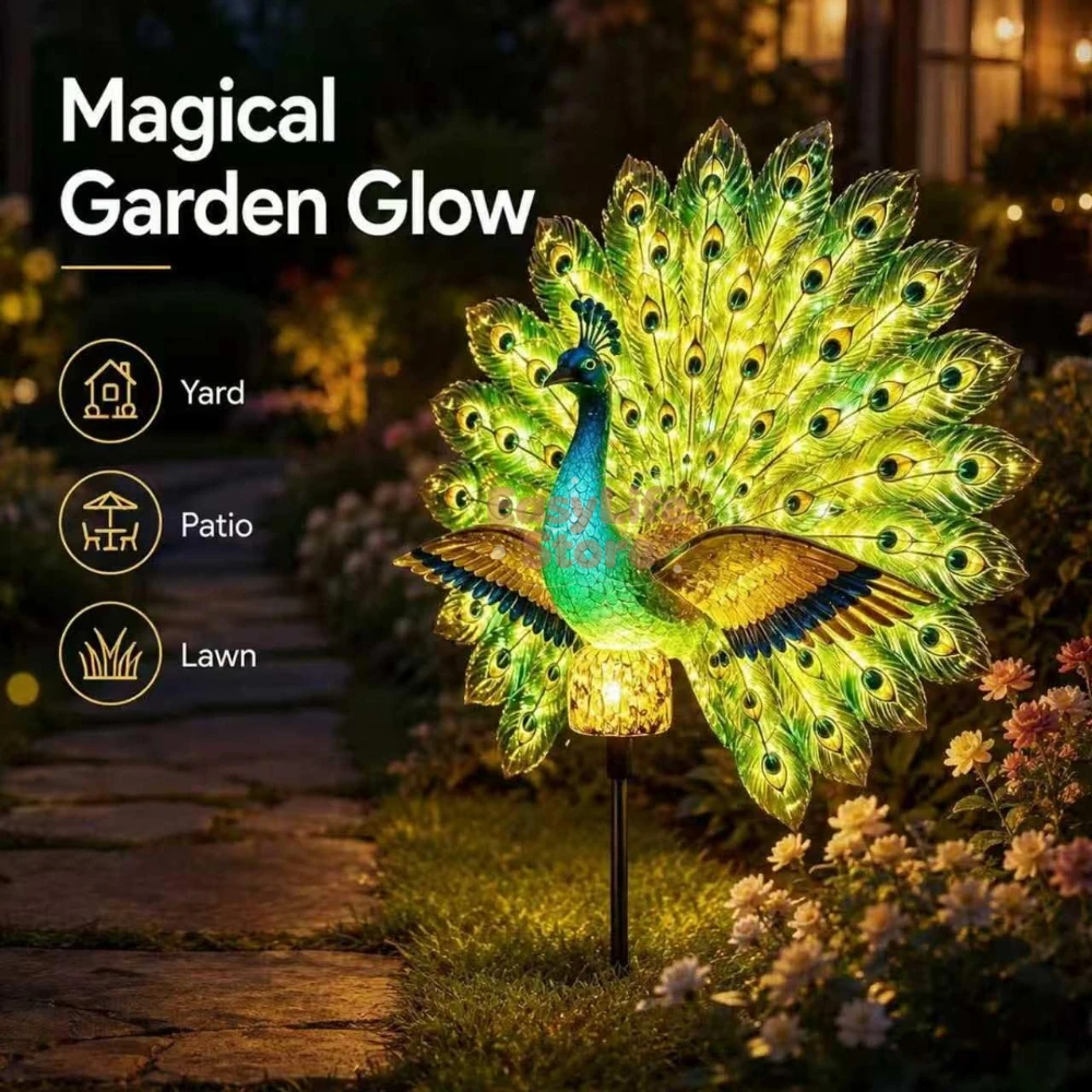 Solarna rzeźba pawia do ogrodu – Outdoor Lighting Construction recenzja i cena