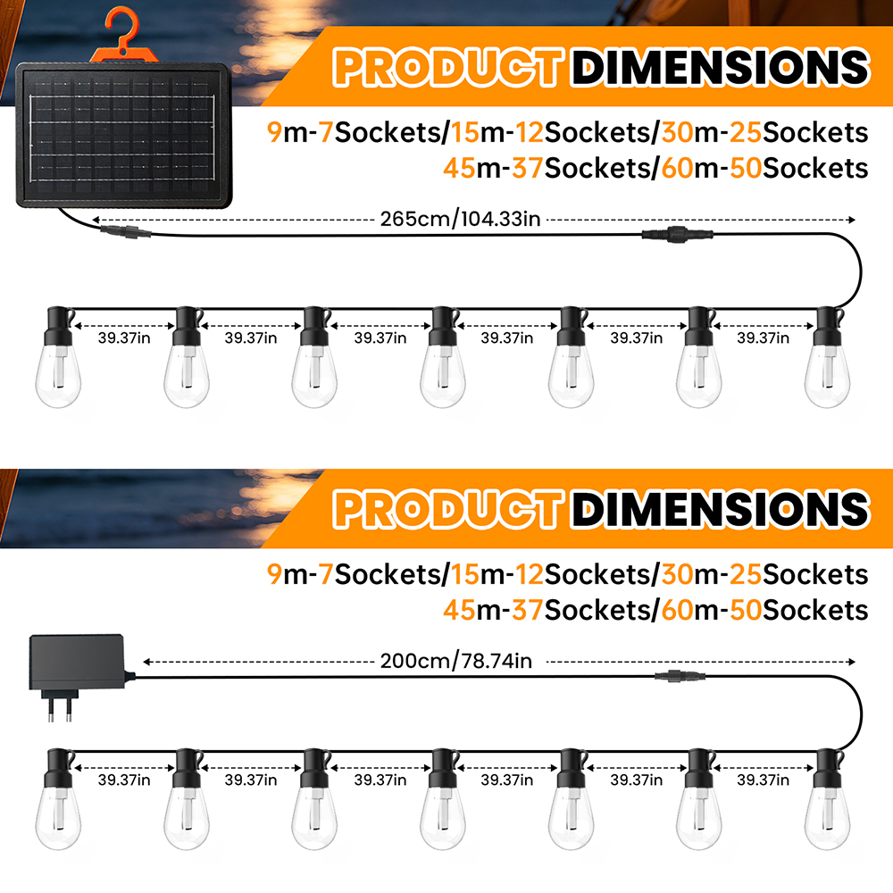 Wodoodporne lampki LED w kszta – Outdoor Lighting On Fence recenzja i cena