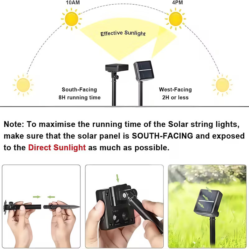 Zewnętrzne solarne lampki LED, – Solar Fairy String recenzja i cena