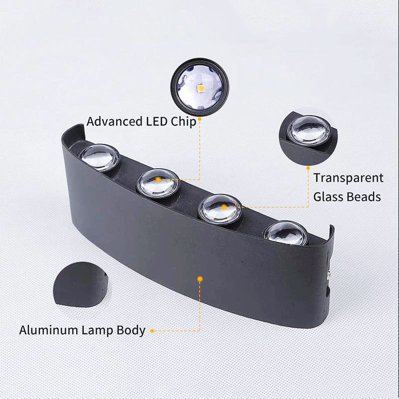 Lampa ścienna LED aluminiowa z – Outdoor Lighting On Fence recenzja i cena
