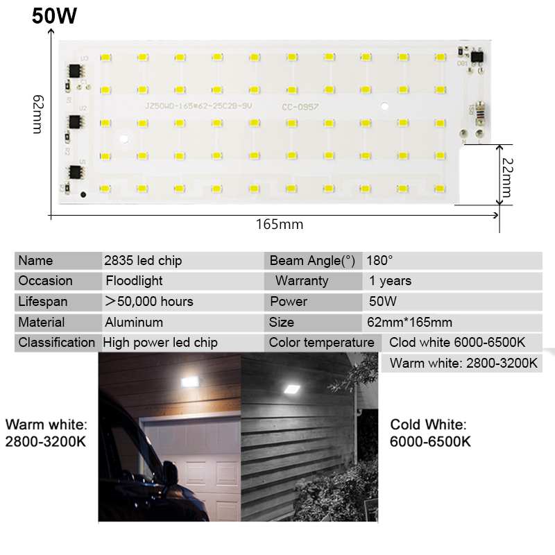 2szt/lot 50W LED Lamp beads SM – Zumtobel Outdoor Lighting recenzja i cena