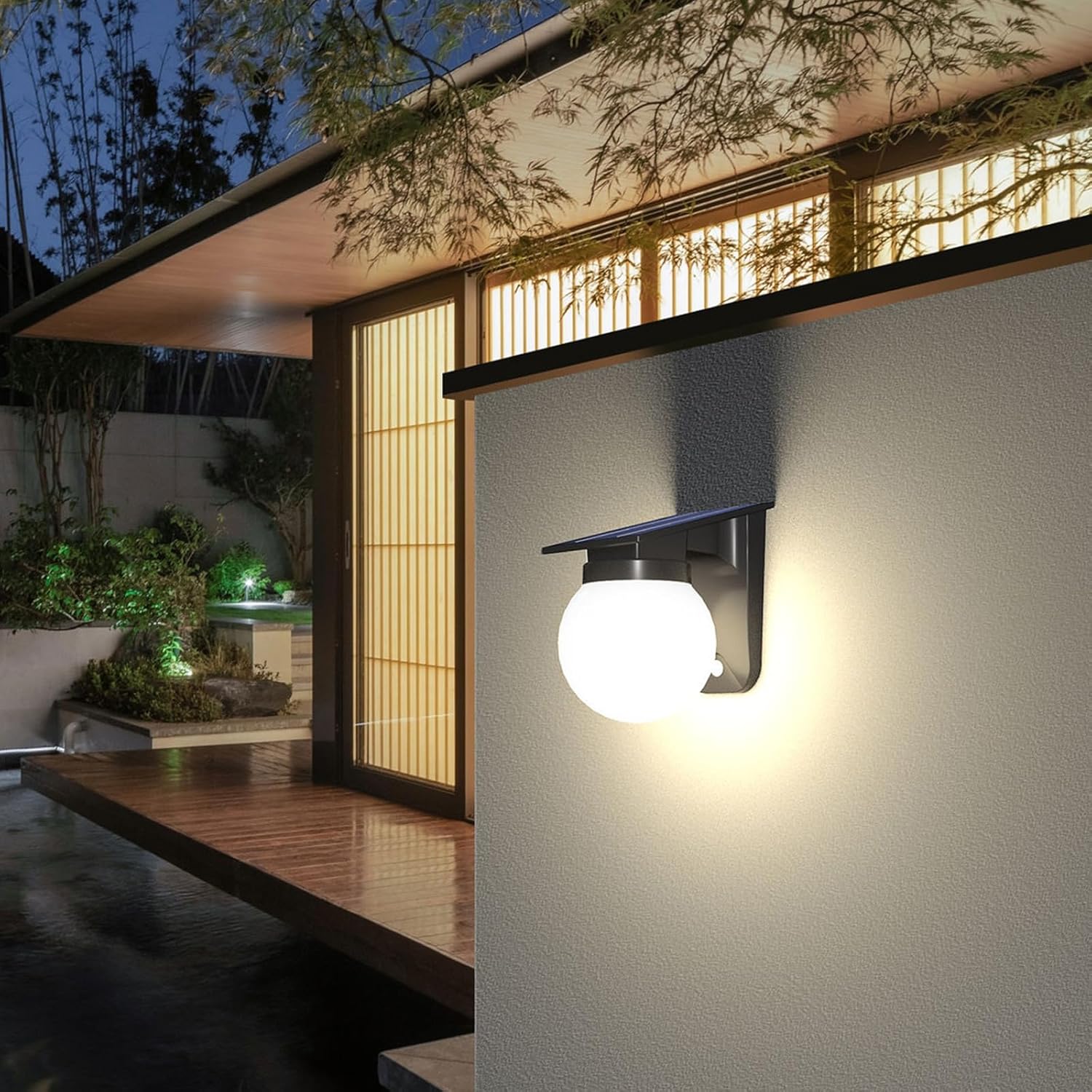 Zewnętrzne lampy ścienne Solar – Outdoor Lighting On Fence recenzja i cena