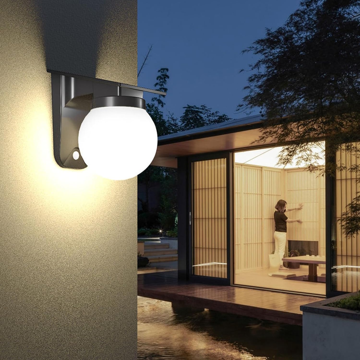 Zewnętrzne lampy ścienne Solar – Outdoor Lighting On Fence recenzja i cena