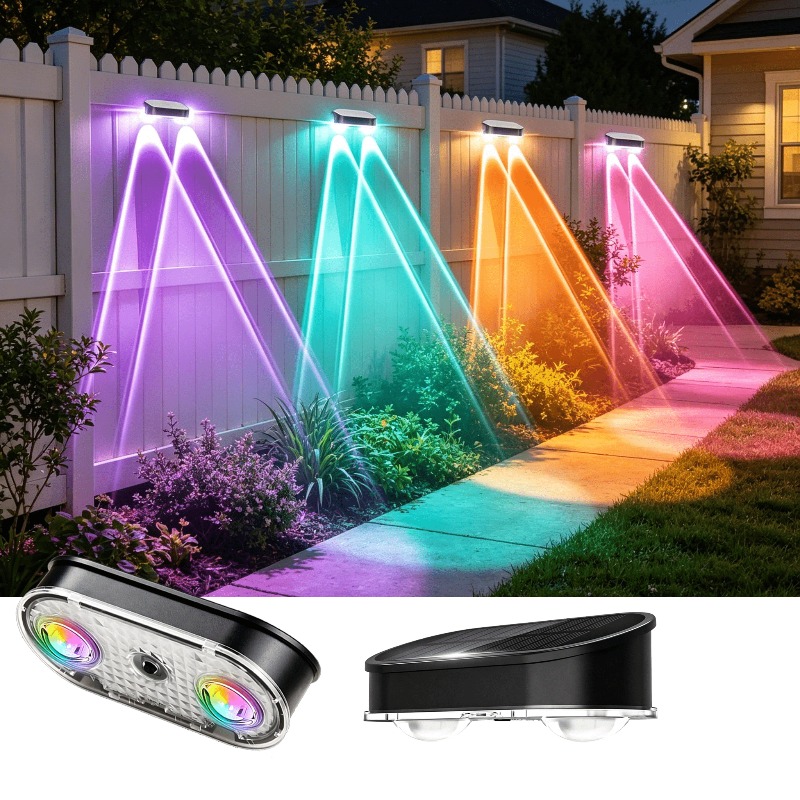 Lampa solarna RGB do ogrodzeni – Outdoor Lighting Amazon recenzja i cena