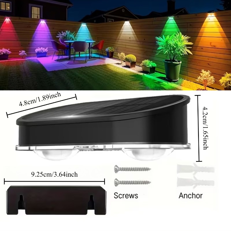 Lampa solarna RGB do ogrodzeni – Outdoor Lighting Amazon recenzja i cena