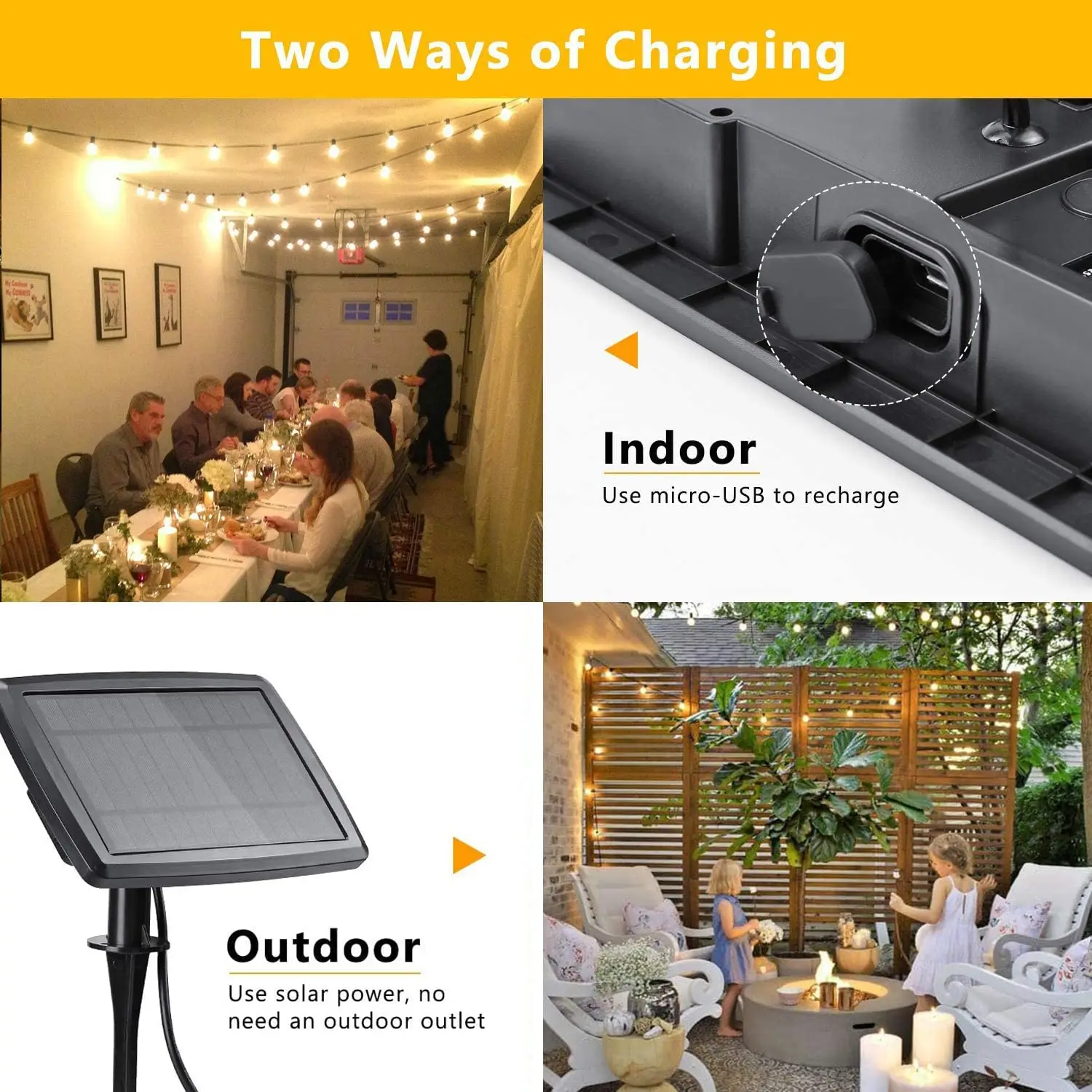 Ogrodowa lampa Led G40 100/50/ – Solar Fairy String recenzja i cena
