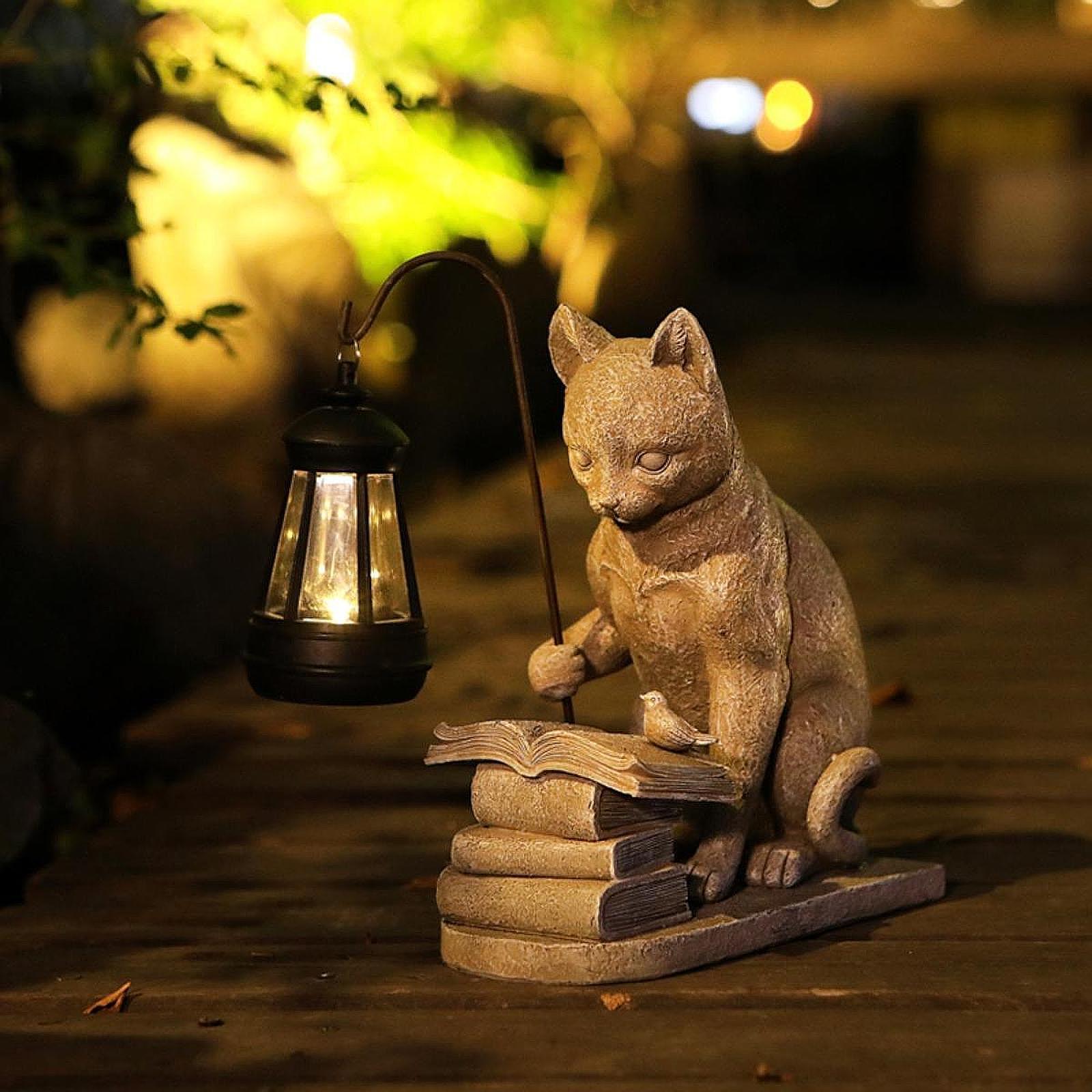 Mini statuetka kota, solarna l – Outdoor Lighting Art recenzja i cena
