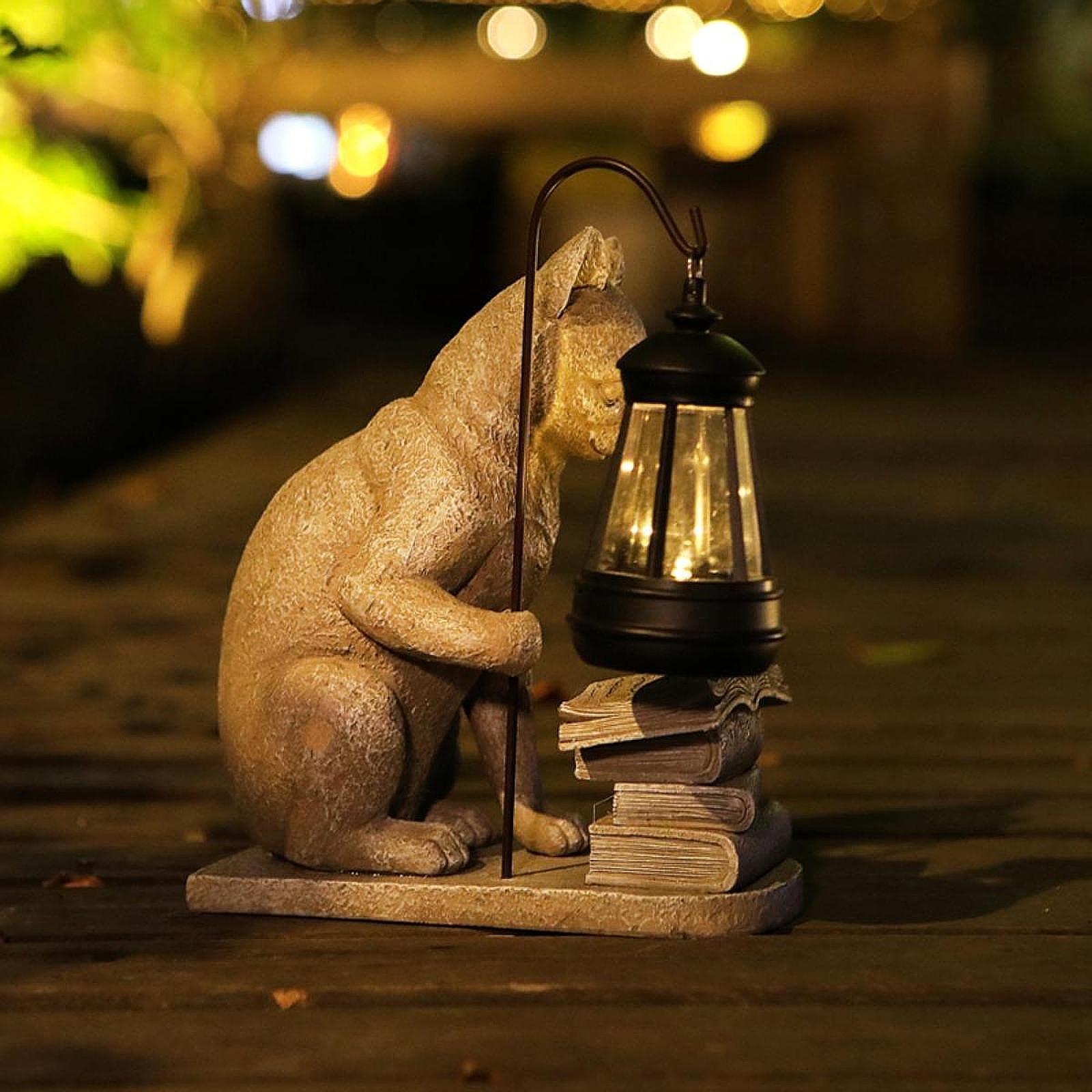 Mini statuetka kota, solarna l – Outdoor Lighting Art recenzja i cena
