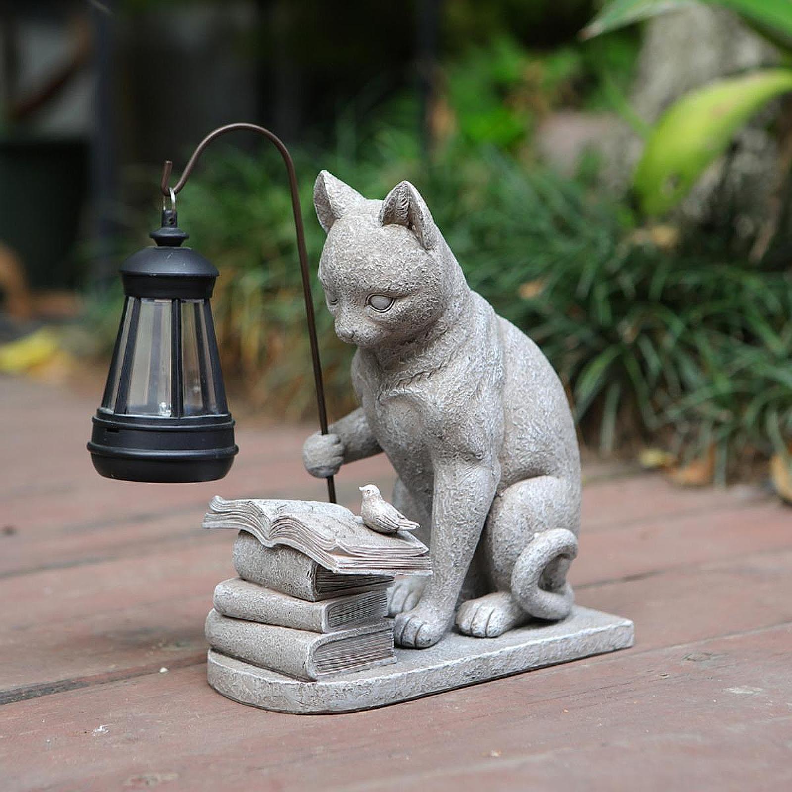 Mini statuetka kota, solarna l – Outdoor Lighting Art recenzja i cena