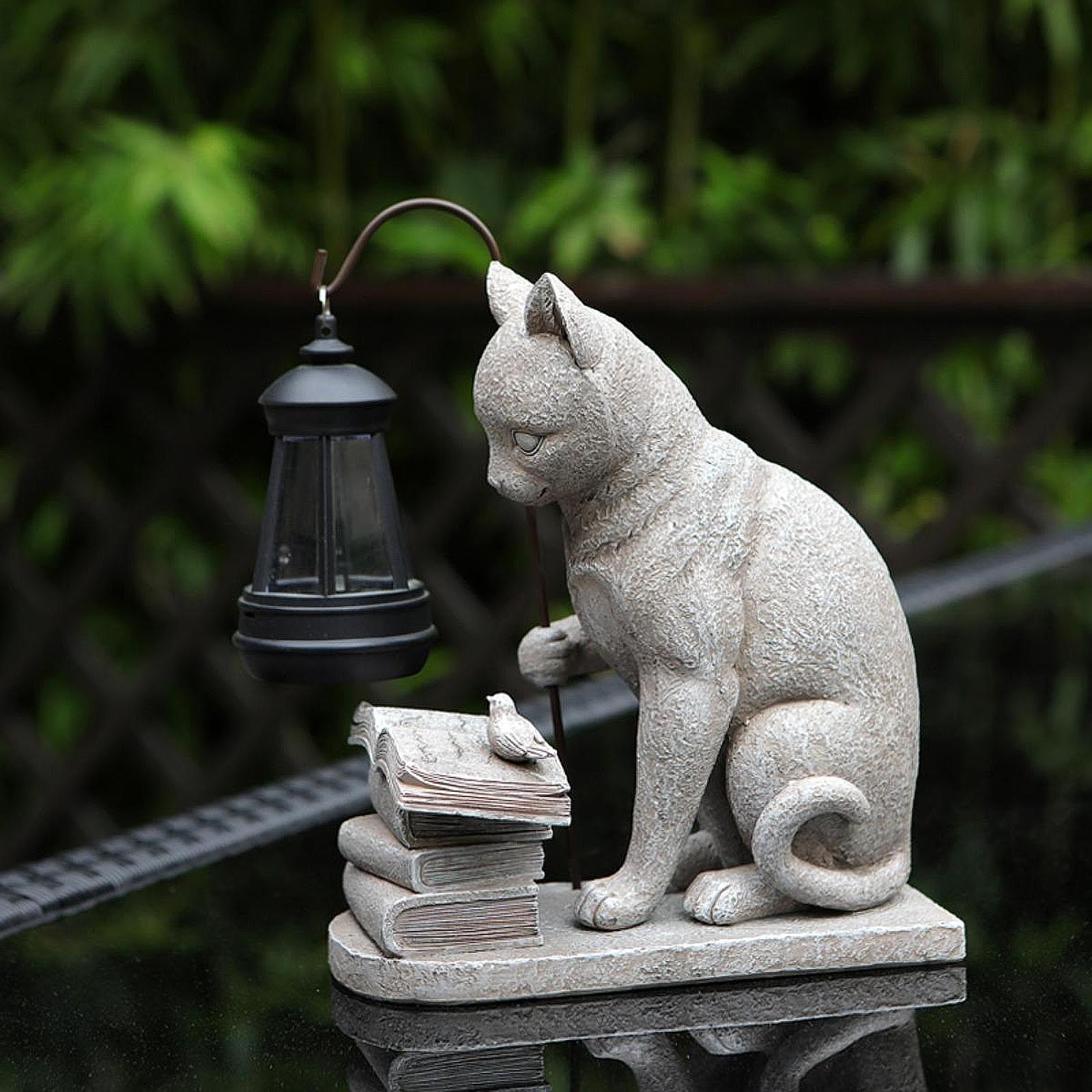 Mini statuetka kota, solarna l – Outdoor Lighting Art recenzja i cena