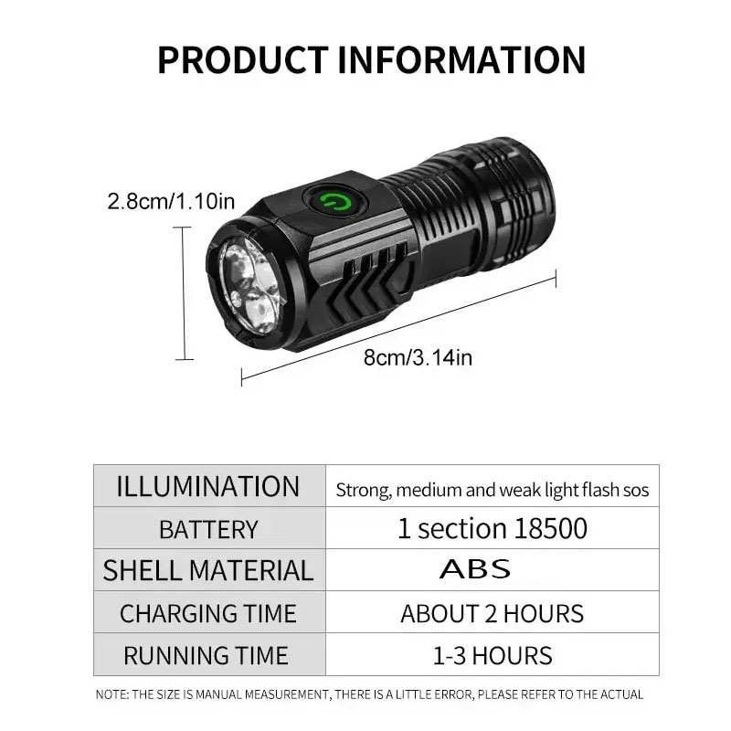 Mini latarka 3LED z klipsem do – Outdoor Lighting Construction recenzja i cena
