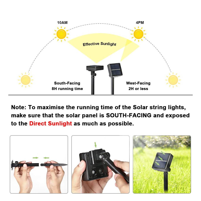 Zewnętrzne lampki LED na energ – Solar Fairy String recenzja i cena