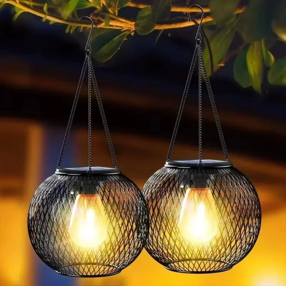Lampion solarny z żelaza, kula – Outdoor Lighting Art recenzja i cena