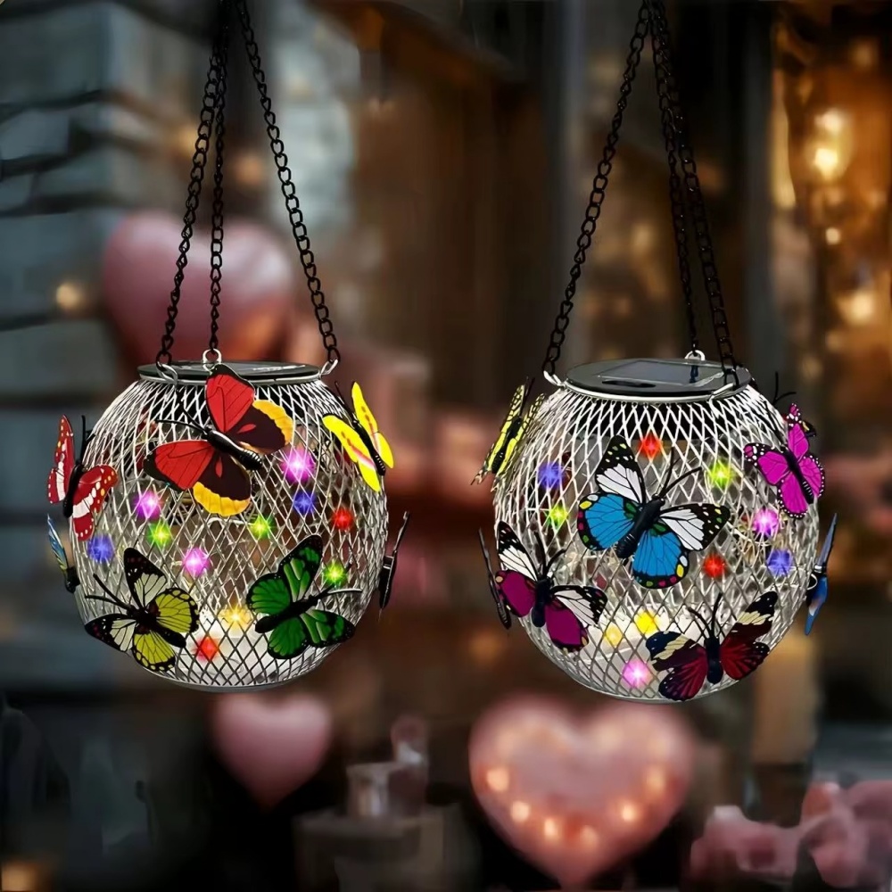Lampion solarny z żelaza, kula – Outdoor Lighting Art recenzja i cena